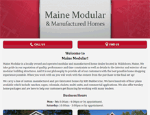 Tablet Screenshot of mainemod.com